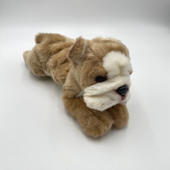 Russ Berrie Yomiko Classics Bulldog Puppy Dog 11" Plush Stuffed Animal Toy Brown - Picture 1 of 8